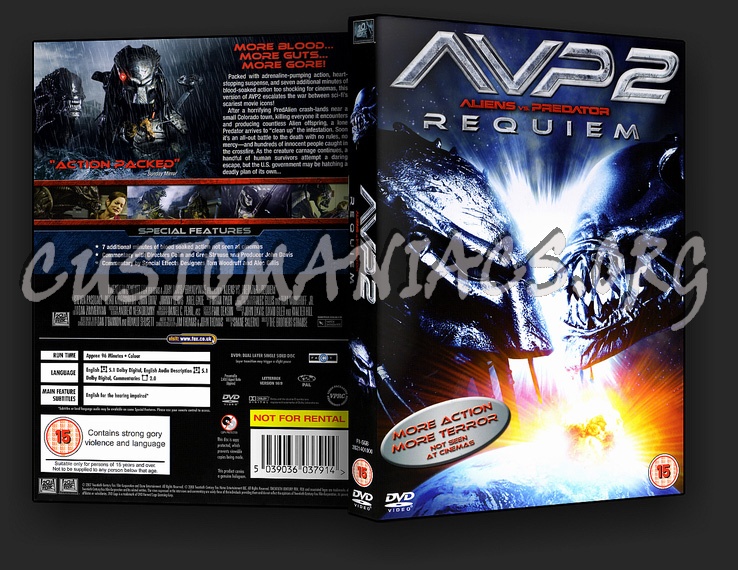 AVP2 Alien vs Predator Requiem dvd cover