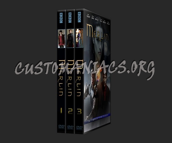 Merlin Series 1-2-3 dvd cover