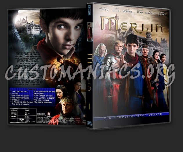 Merlin Series 1-2-3 dvd cover