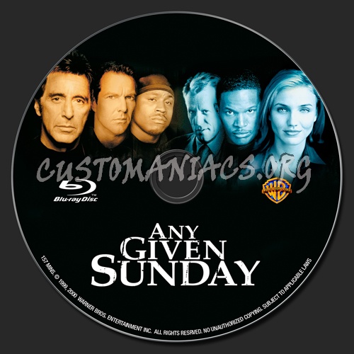 Any Given Sunday blu-ray label