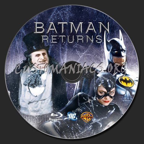 Batman Returns blu-ray label