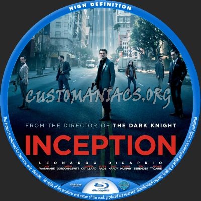 Inception blu-ray label