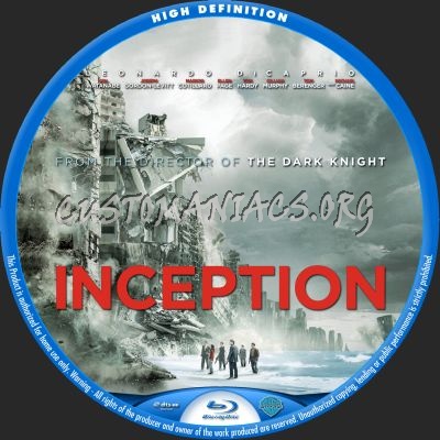 Inception blu-ray label