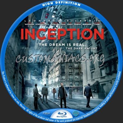 Inception blu-ray label