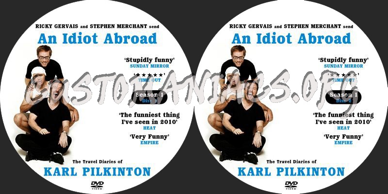 An Idiot Abroad - Season 1 dvd label