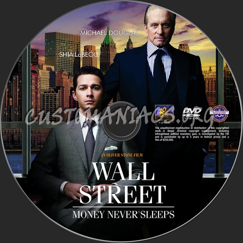 Wall Street: Money Never Sleeps dvd label