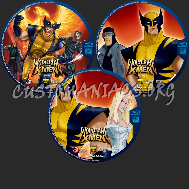 Wolverine & The X-Men - Season One dvd label