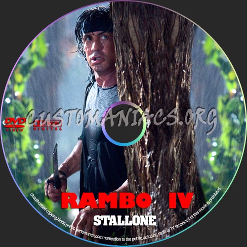 Rambo 4 dvd label