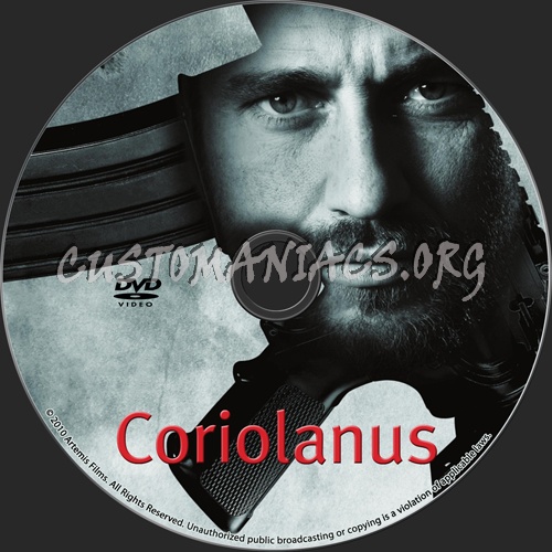 Coriolanus dvd label