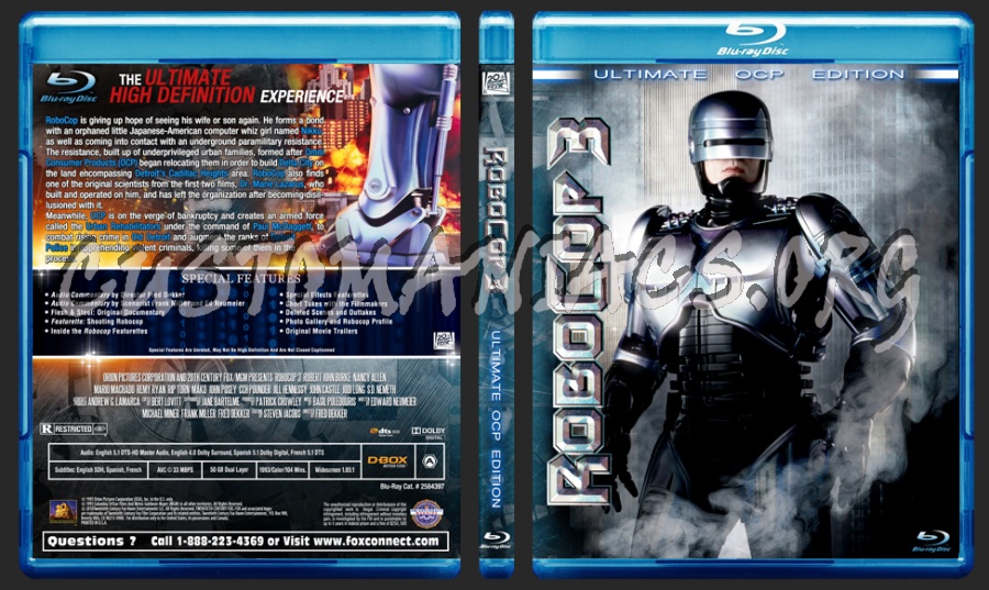 Robocop 3 blu-ray cover