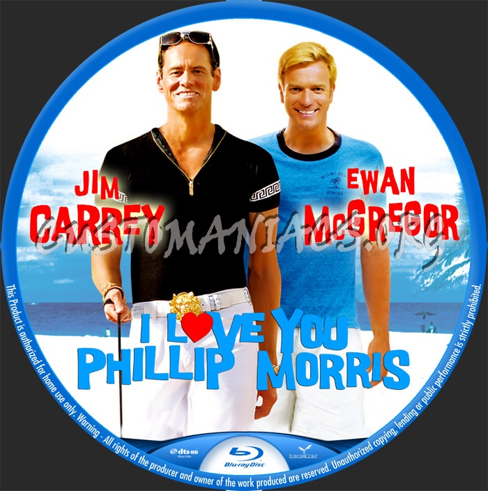 I Love You Phillip Morris blu-ray label