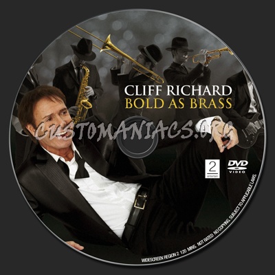 Cliff Richard Bold As Brass dvd label