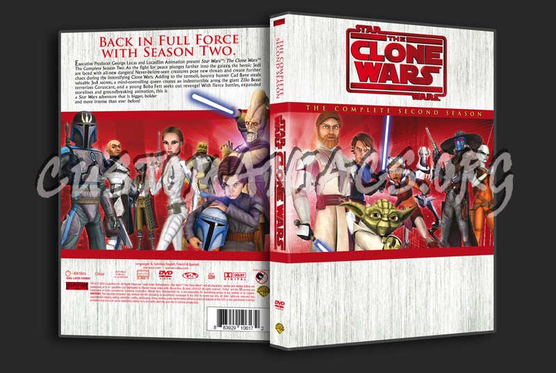 Star Wars The Clone Wars Season 2 dvd cover