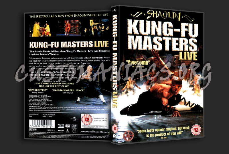 Kung-Fu Masters Live dvd cover