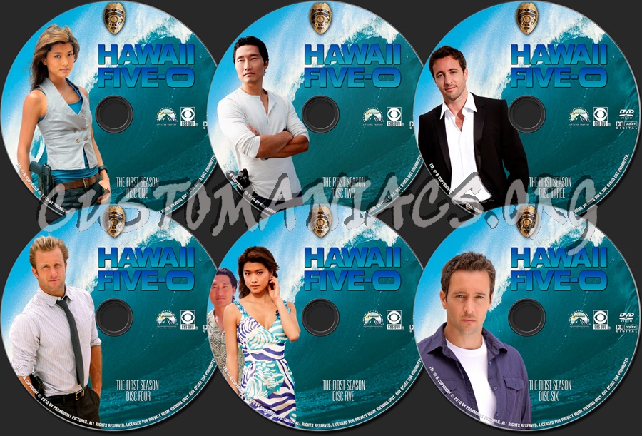 Hawaii Five-0 Season One dvd label