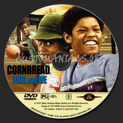 Cornbread, Earl And Me dvd label