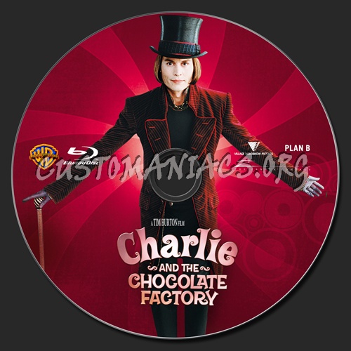 Charlie and the Chocolate Factory blu-ray label