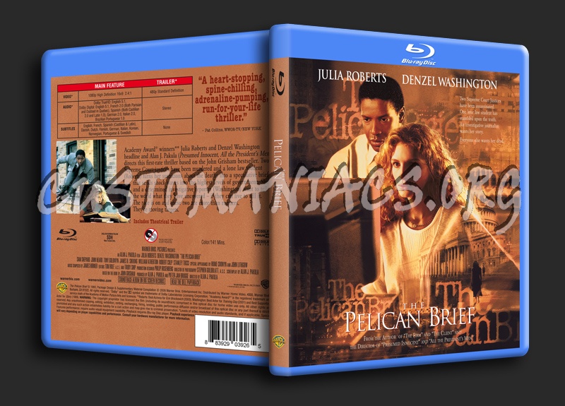 The Pelican Brief blu-ray cover