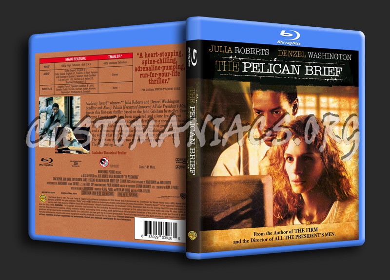 The Pelican Brief blu-ray cover