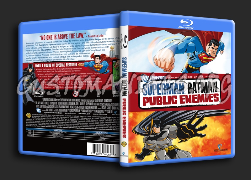 Superman Batman - Public Enemies blu-ray cover