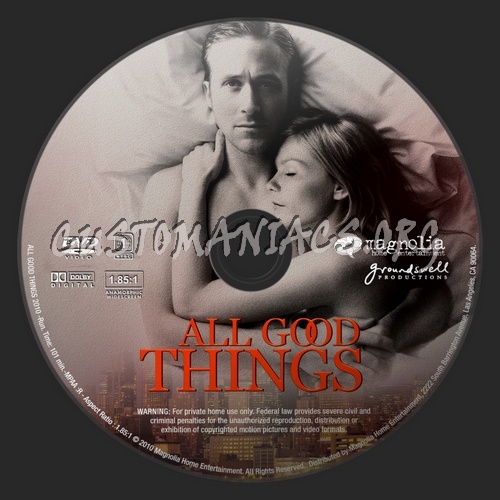 All Good Things dvd label