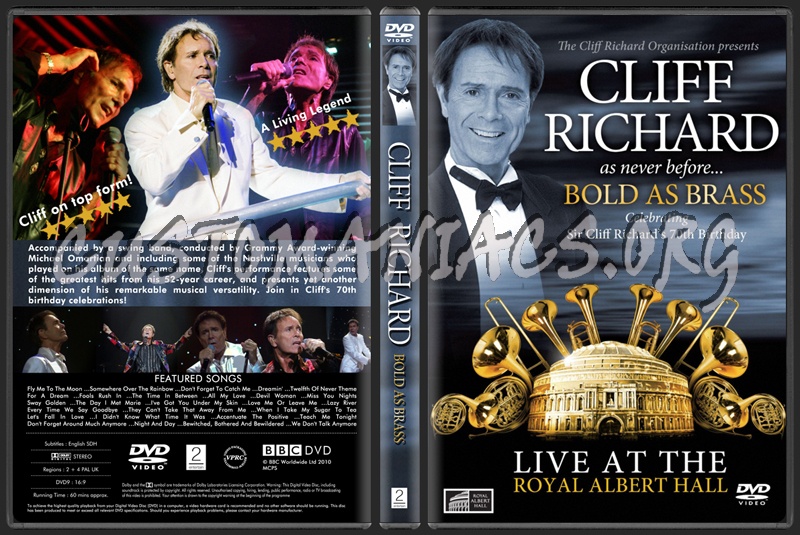 Cliff Richard Bold As Brass dvd cover