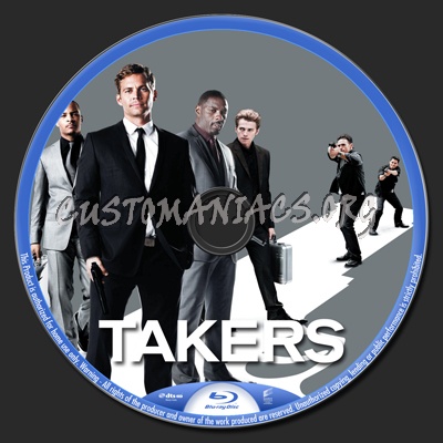 Takers blu-ray label