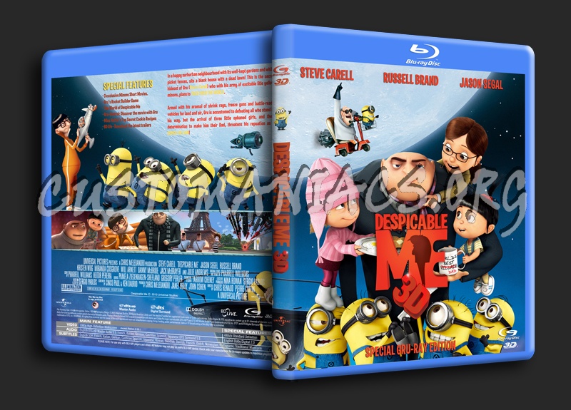 Despicable Me - 3d blu-ray cover