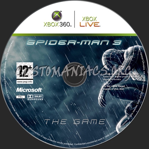 Spider-Man 3 dvd label