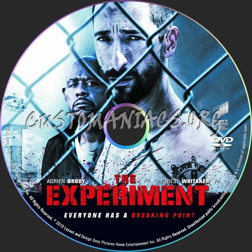 The Experiment dvd label