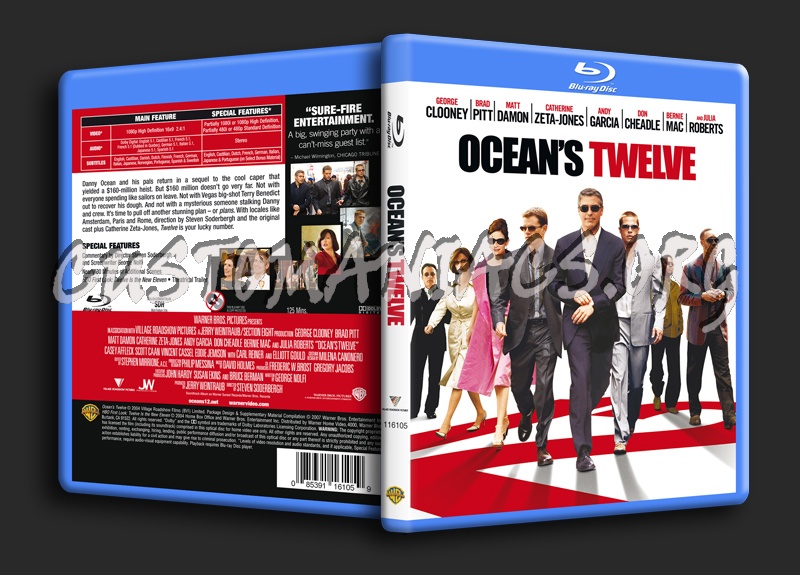 Ocean's Twelve blu-ray cover