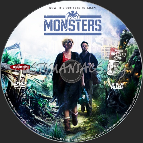 Monsters dvd label