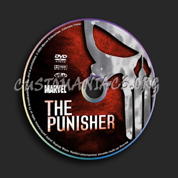 The Punisher dvd label