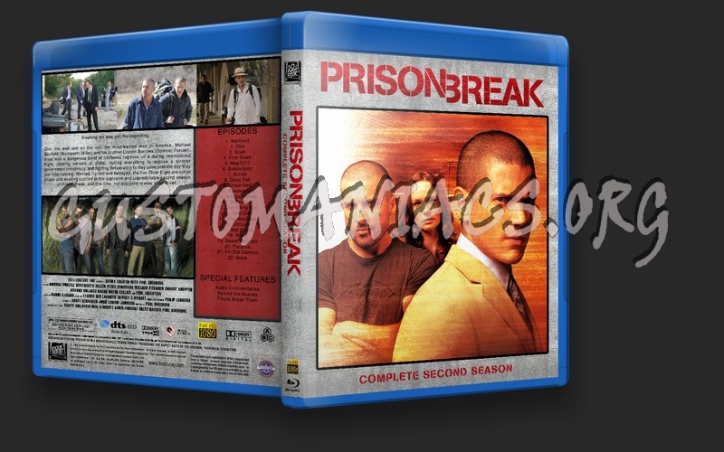 Prison Break Season 2 blu-ray cover