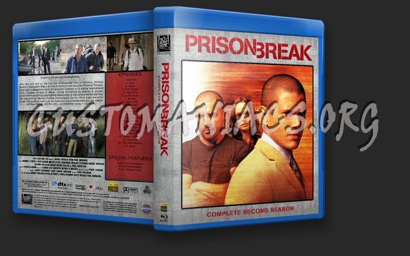 Prison Break Season 2 blu-ray cover