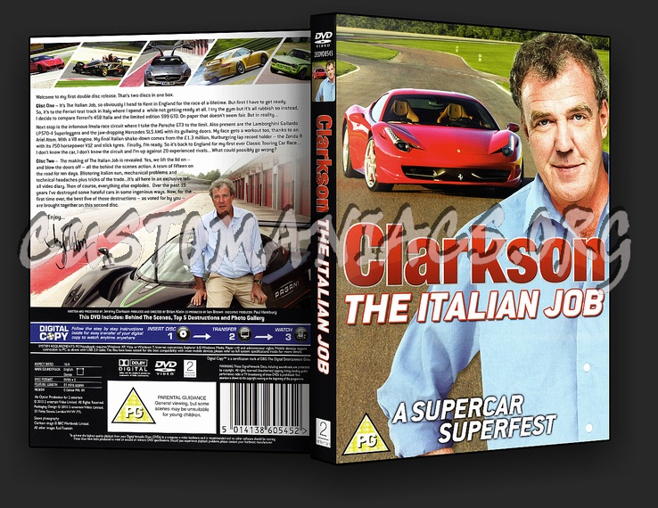 Clarkson The Italian Job dvd cover