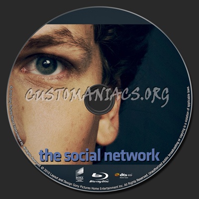 The Social Network blu-ray label