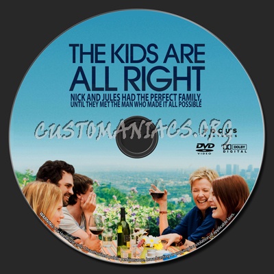 The Kids Are All Right dvd label