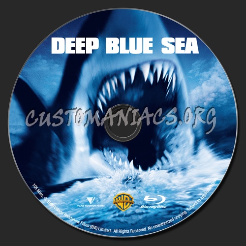 Deep Blue Sea blu-ray label