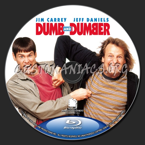 Dumb and Dumber blu-ray label