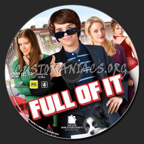 Full Of It dvd label