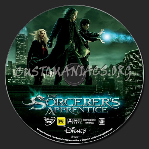 The Sorcerer's Apprentice dvd label