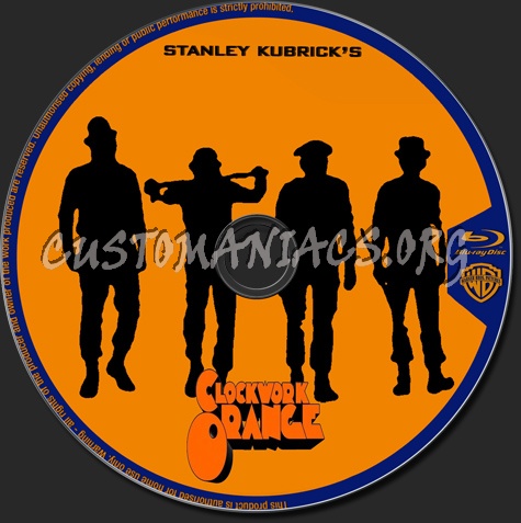 A Clockwork Orange blu-ray label