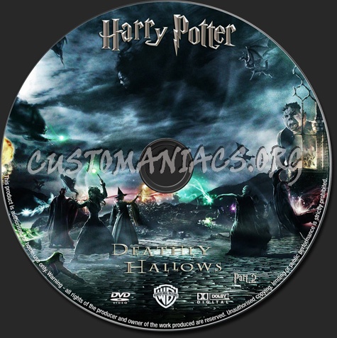 Harry Potter and the Deathly Hallows Part 2 dvd label