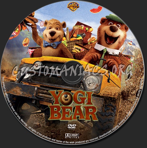 Yogi Bear dvd label