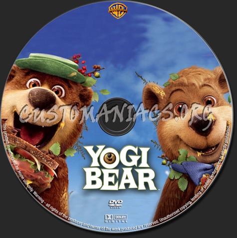 Yogi Bear dvd label