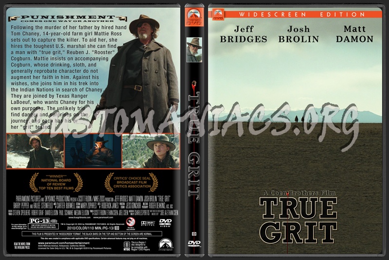True Grit (2010) dvd cover