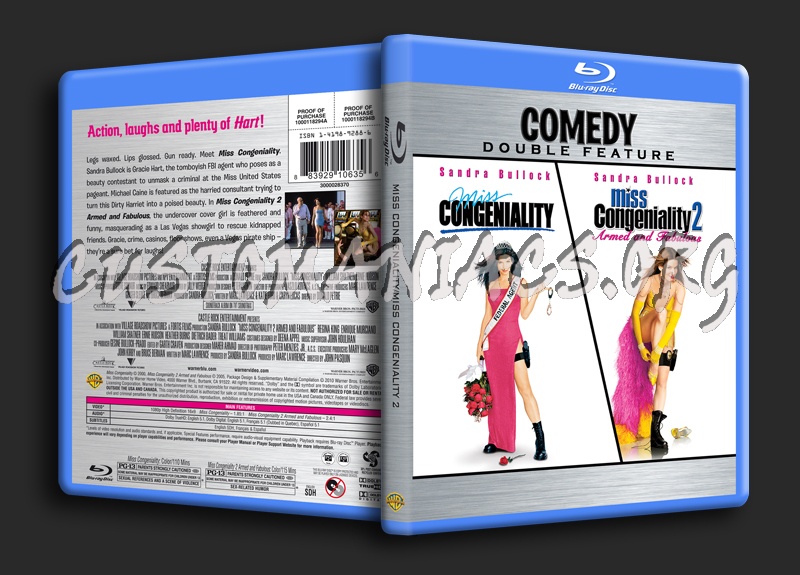 Miss Congeniality / Miss Congeniality 2 blu-ray cover