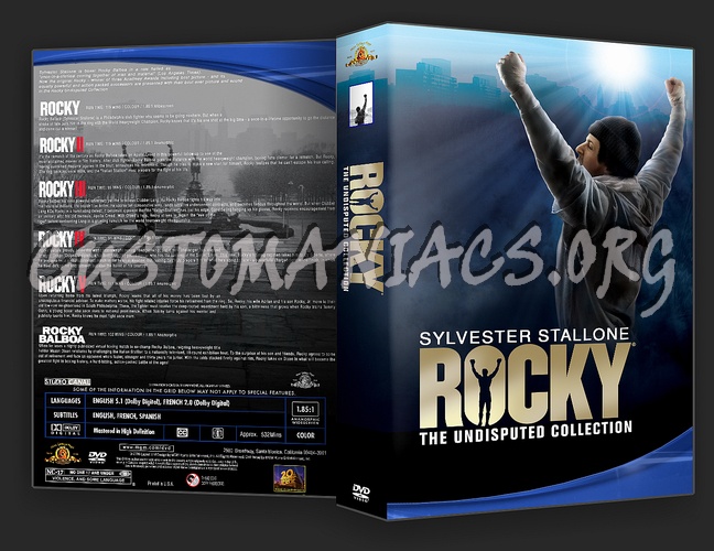 Rocky Undisputed Collection dvd cover