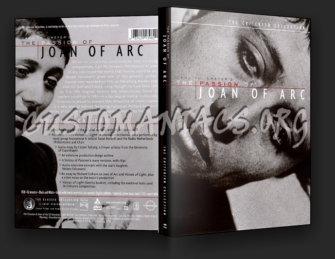062 - The Passion of Joan Of Arc dvd cover